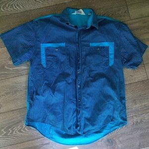 Retro Button Up Short Sleeve Shirt